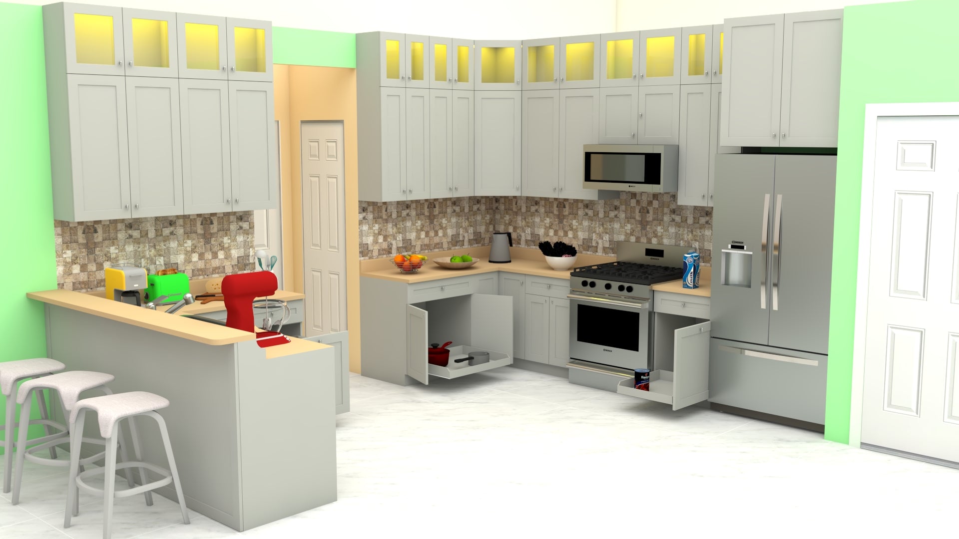 In home kitchen design service