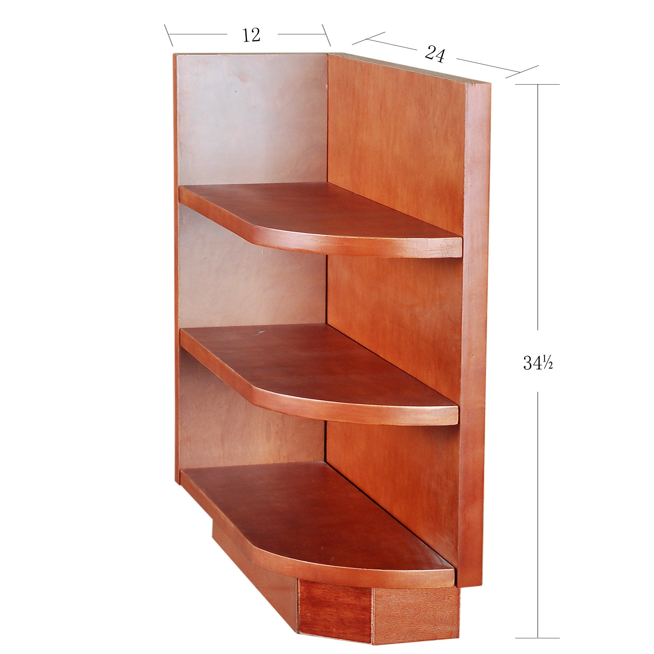 Wine Maple Base Open Shelf