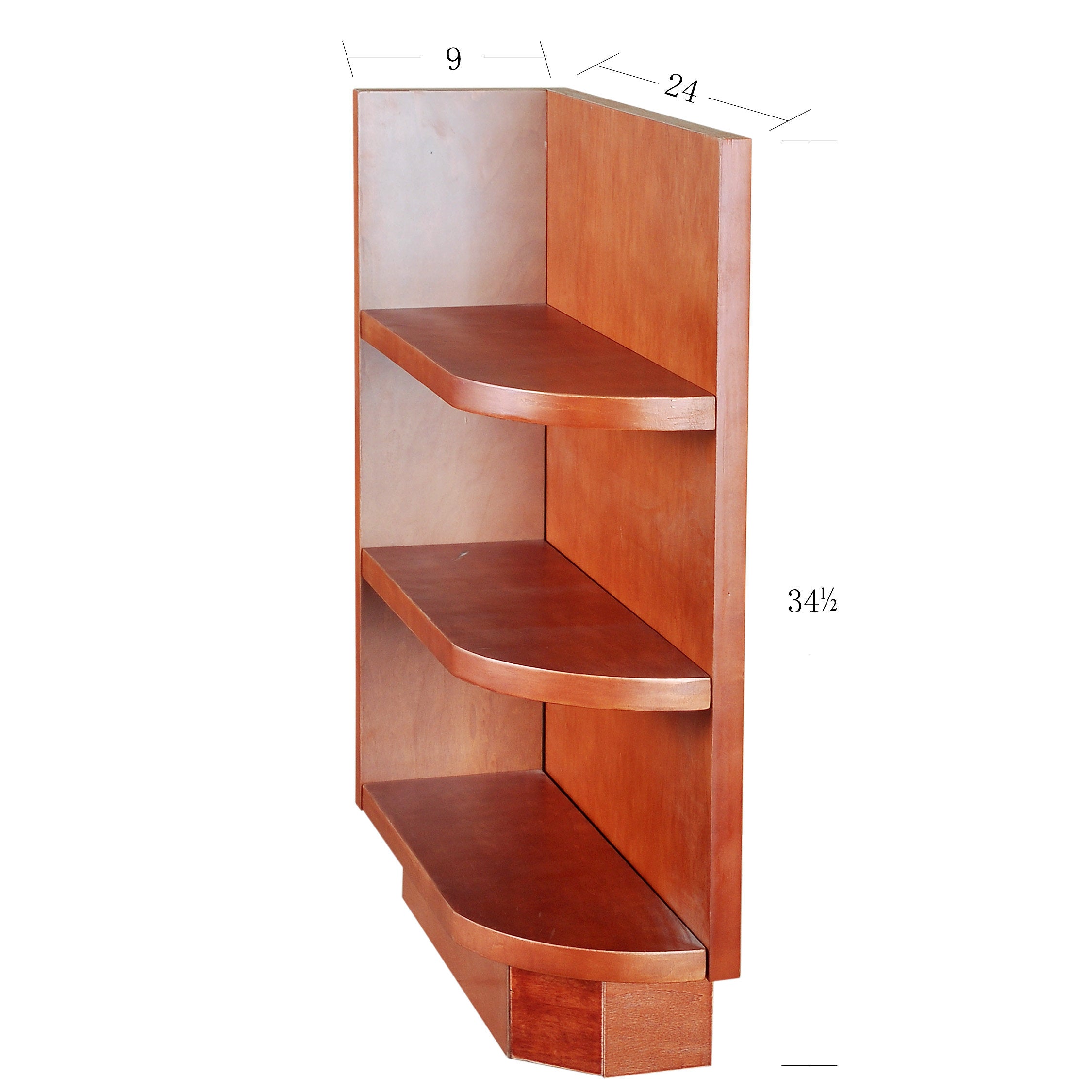 Wine Maple Base Open Shelf