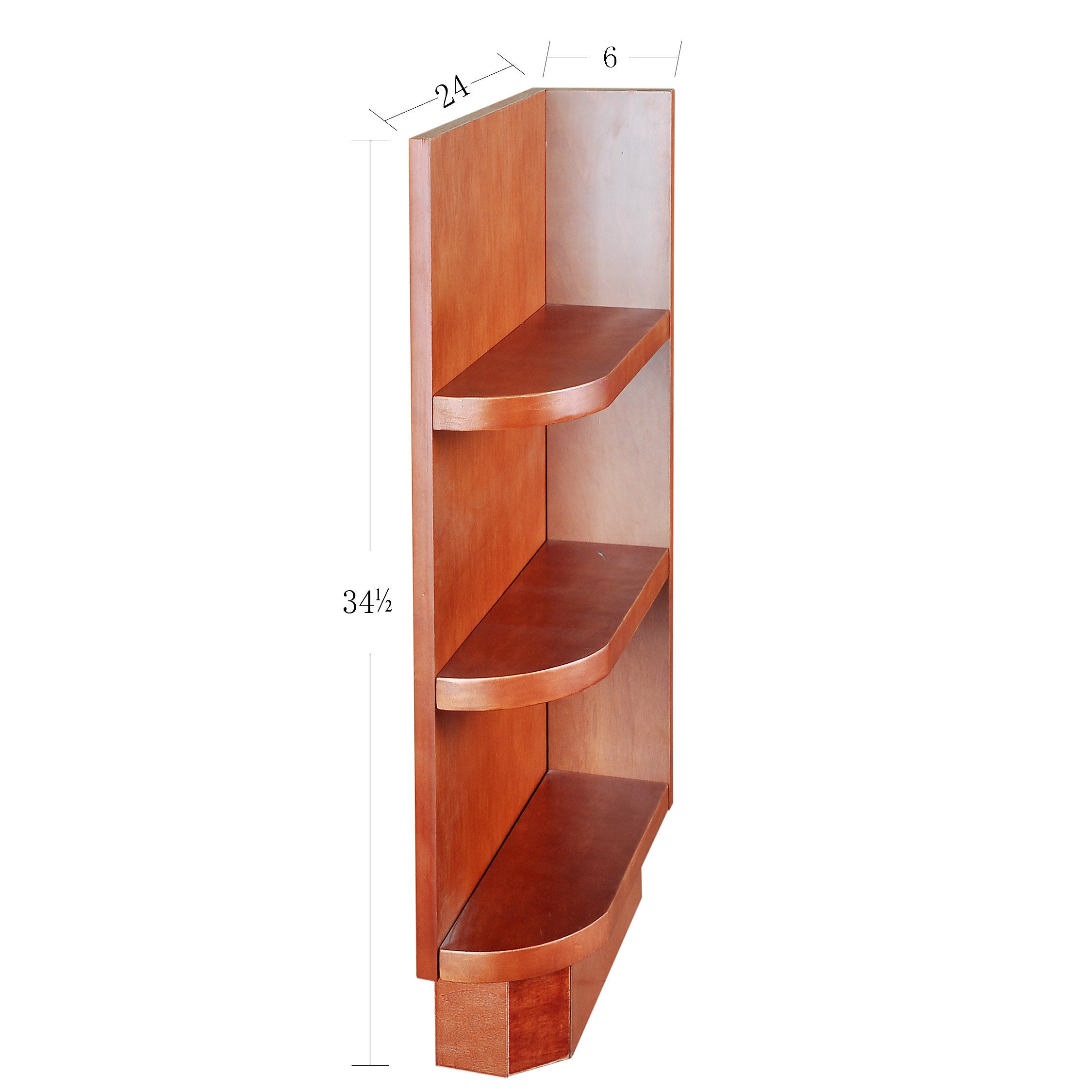 Wine Maple Base Open Shelf