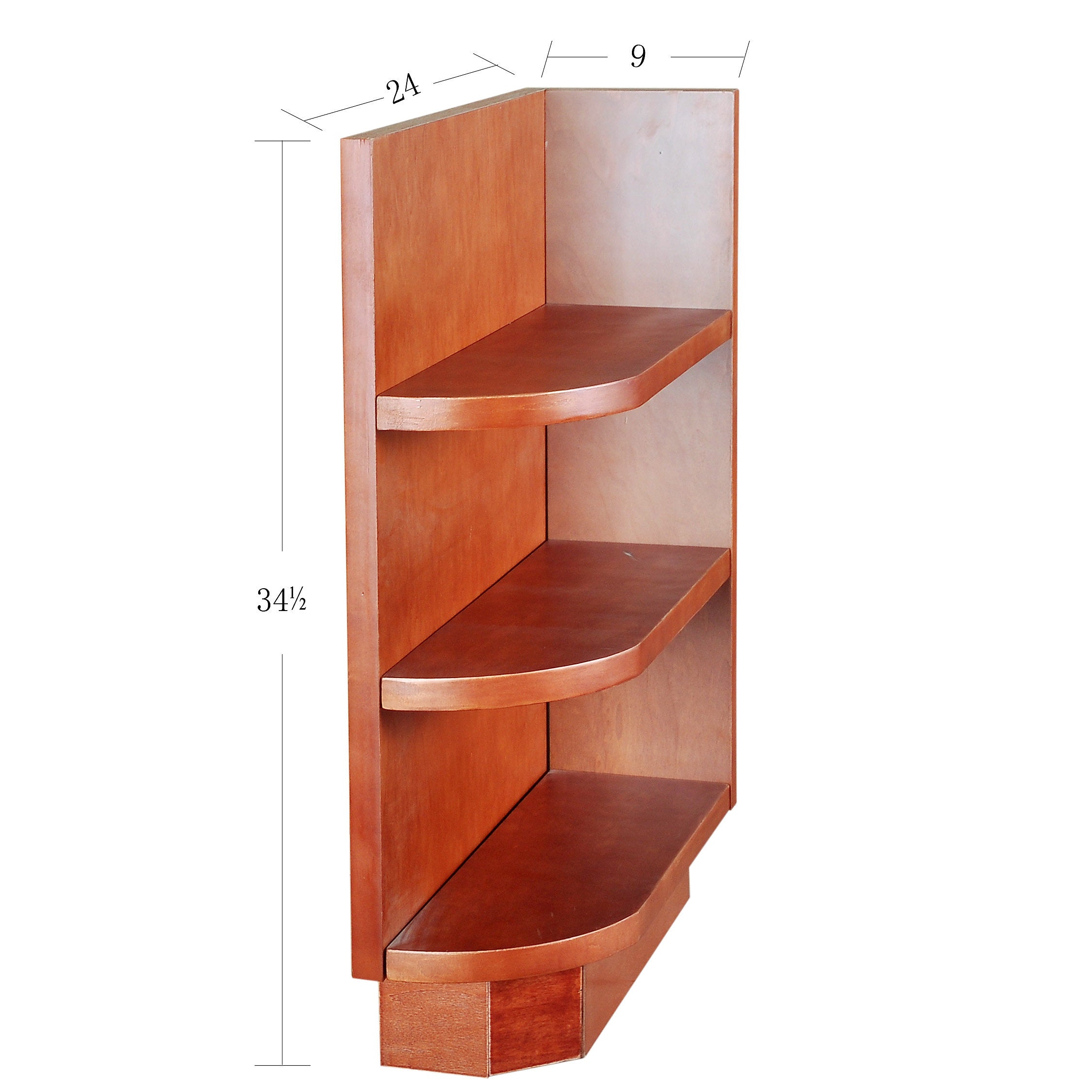 Wine Maple Base Open Shelf