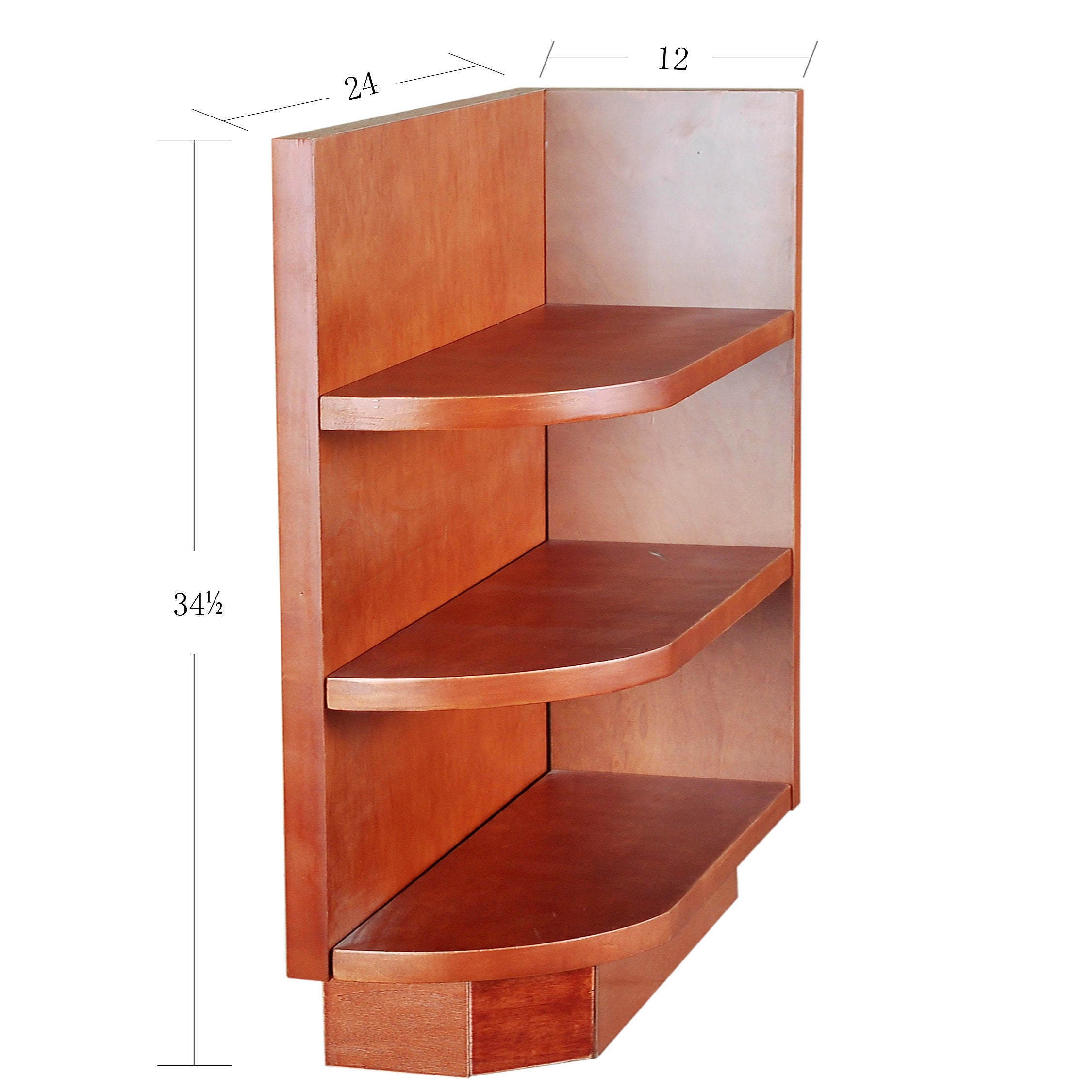 Wine Maple Base Open Shelf