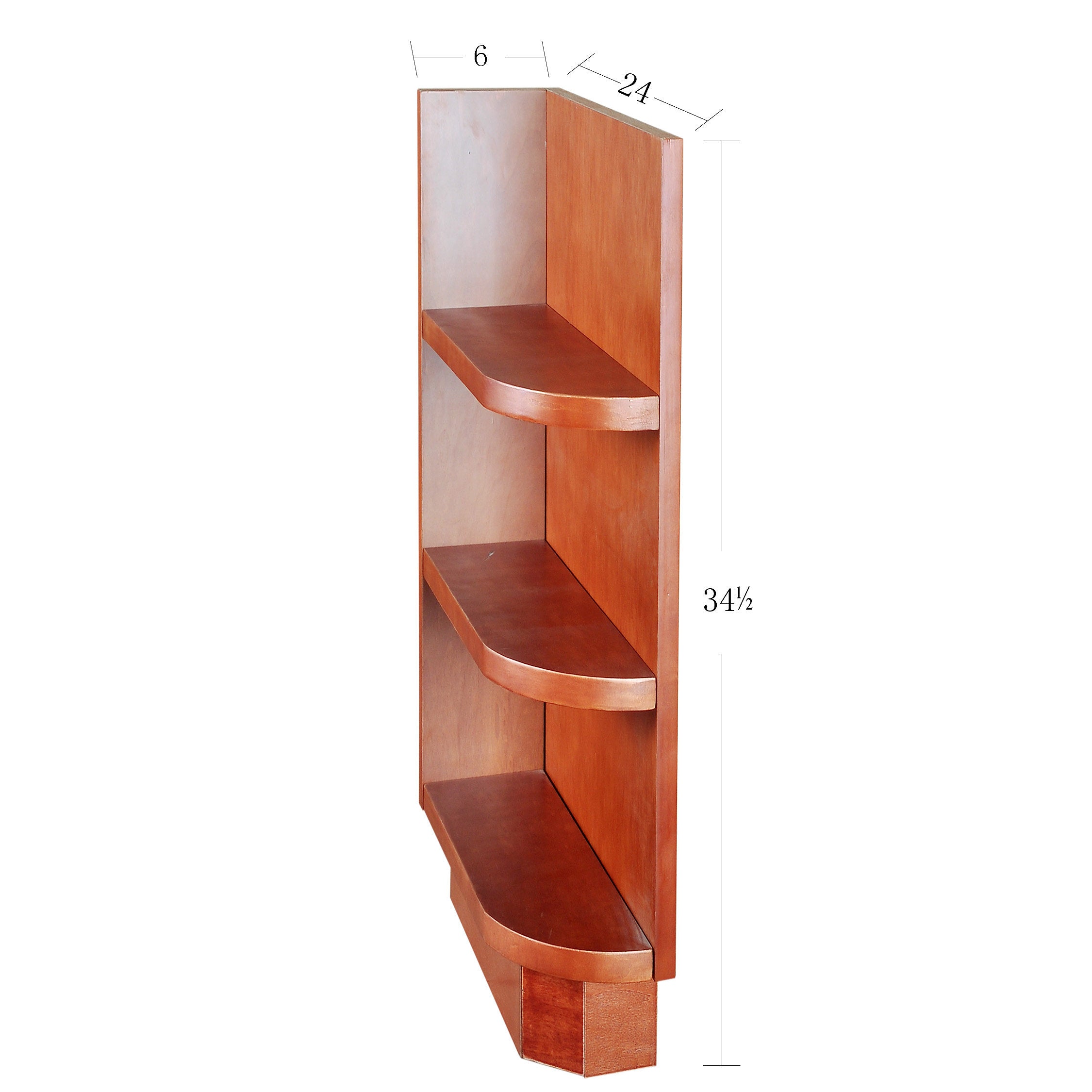 Wine Maple Base Open Shelf