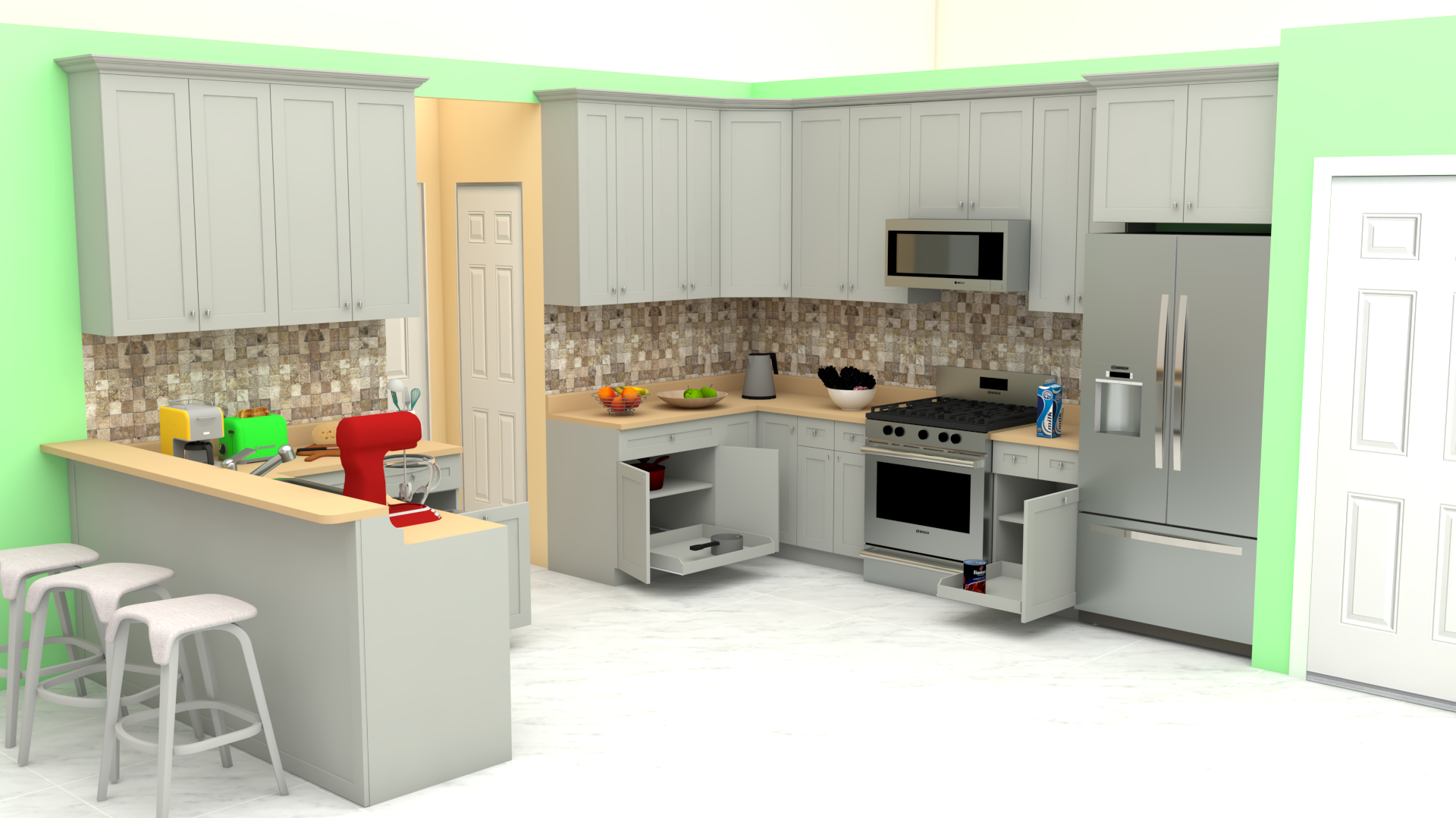 In home kitchen design service