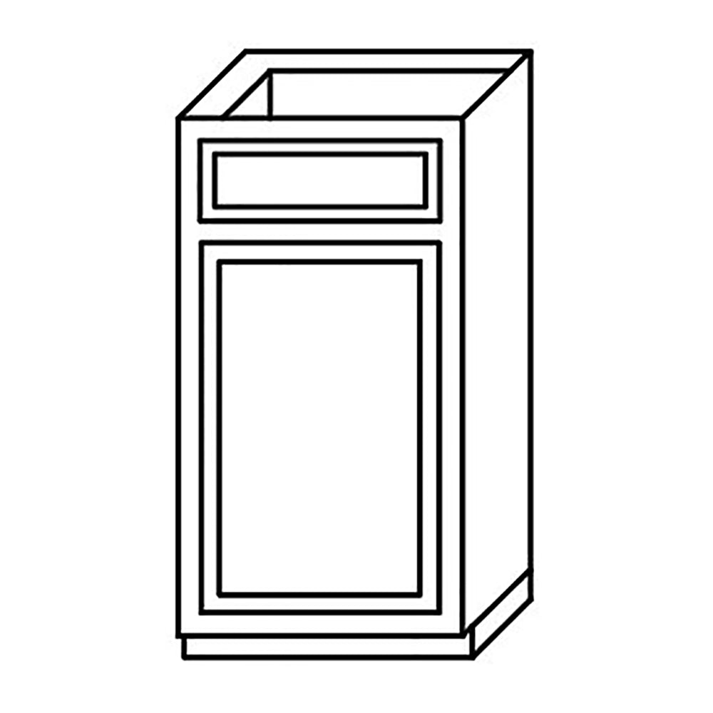 Shaker Gray Base Cabinet 09-18@