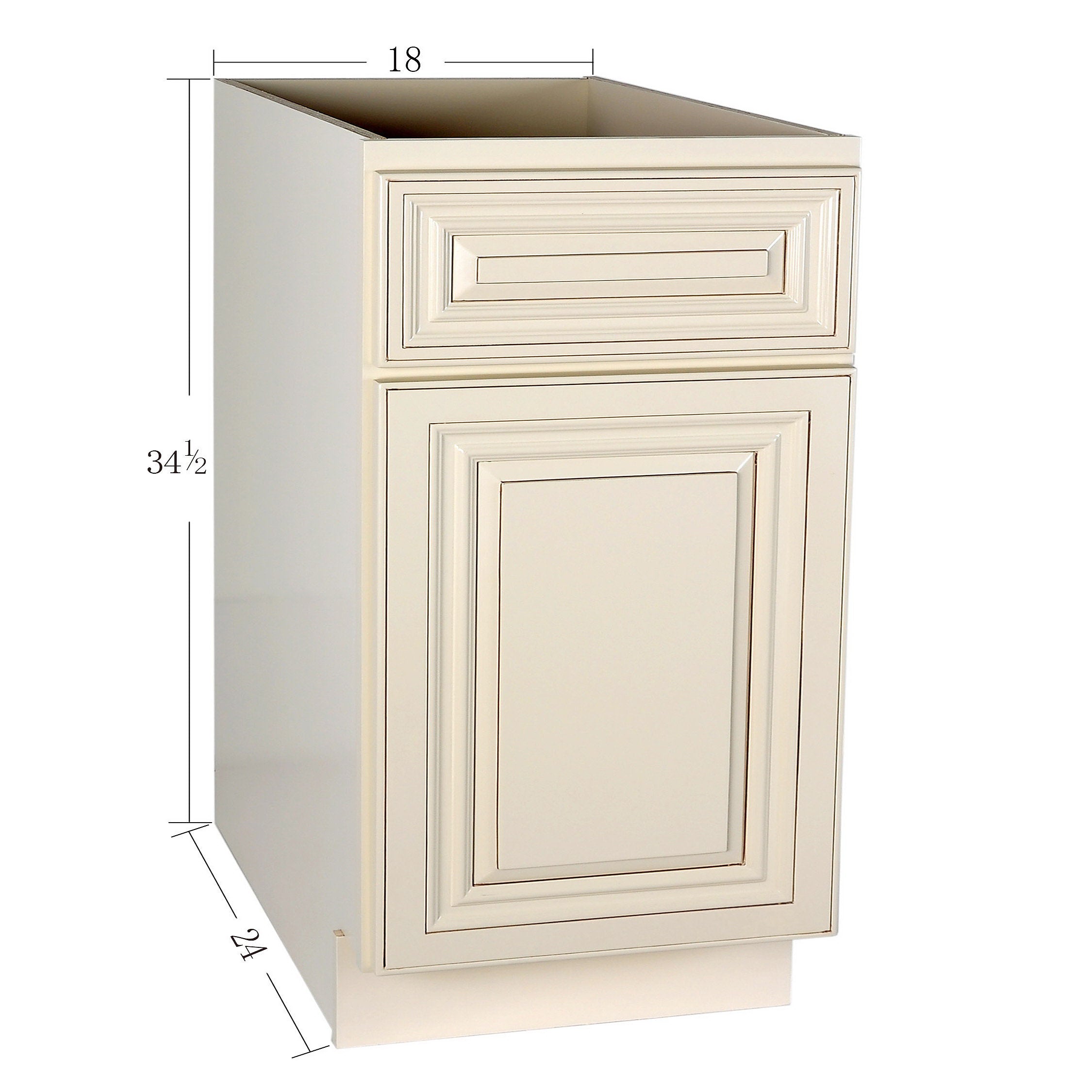 Cream White Base Cabinet 09-18@