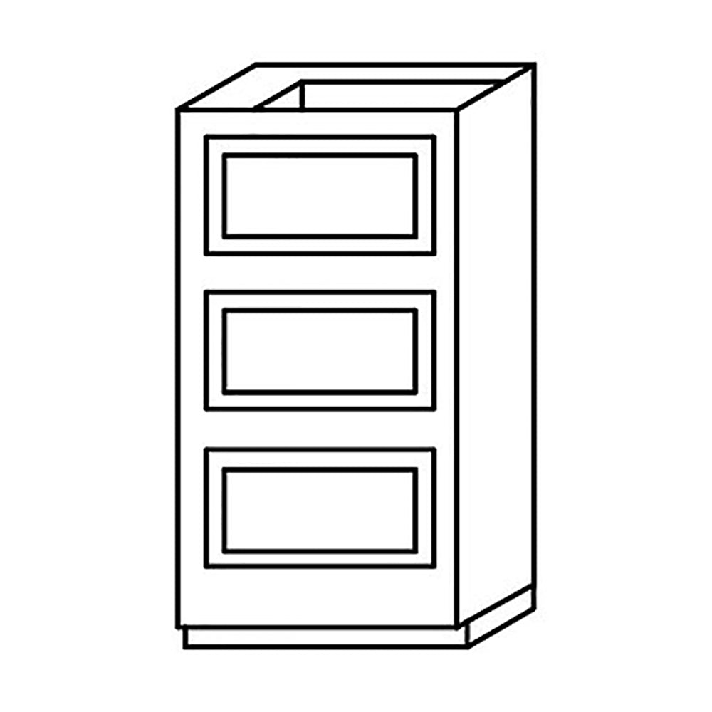 Shaker Gray Drawer Base Cabinet 12-24@