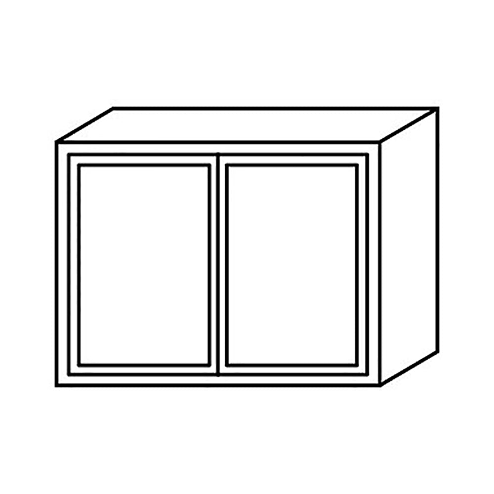 Shaker Espresso Wall Cabinet 12" Deep 24"H@