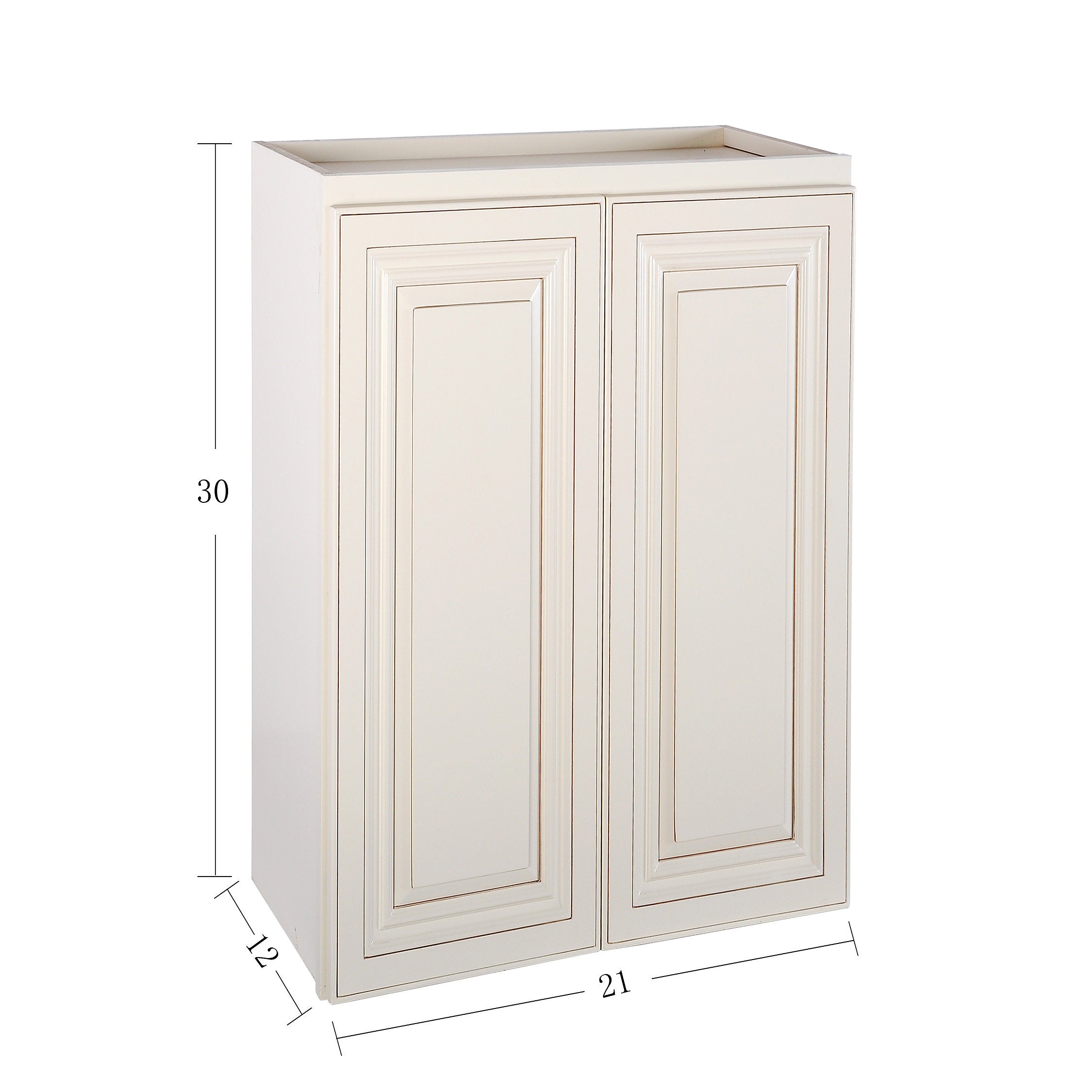 Cream White Wall Cabinet 12" Deep 30"H@