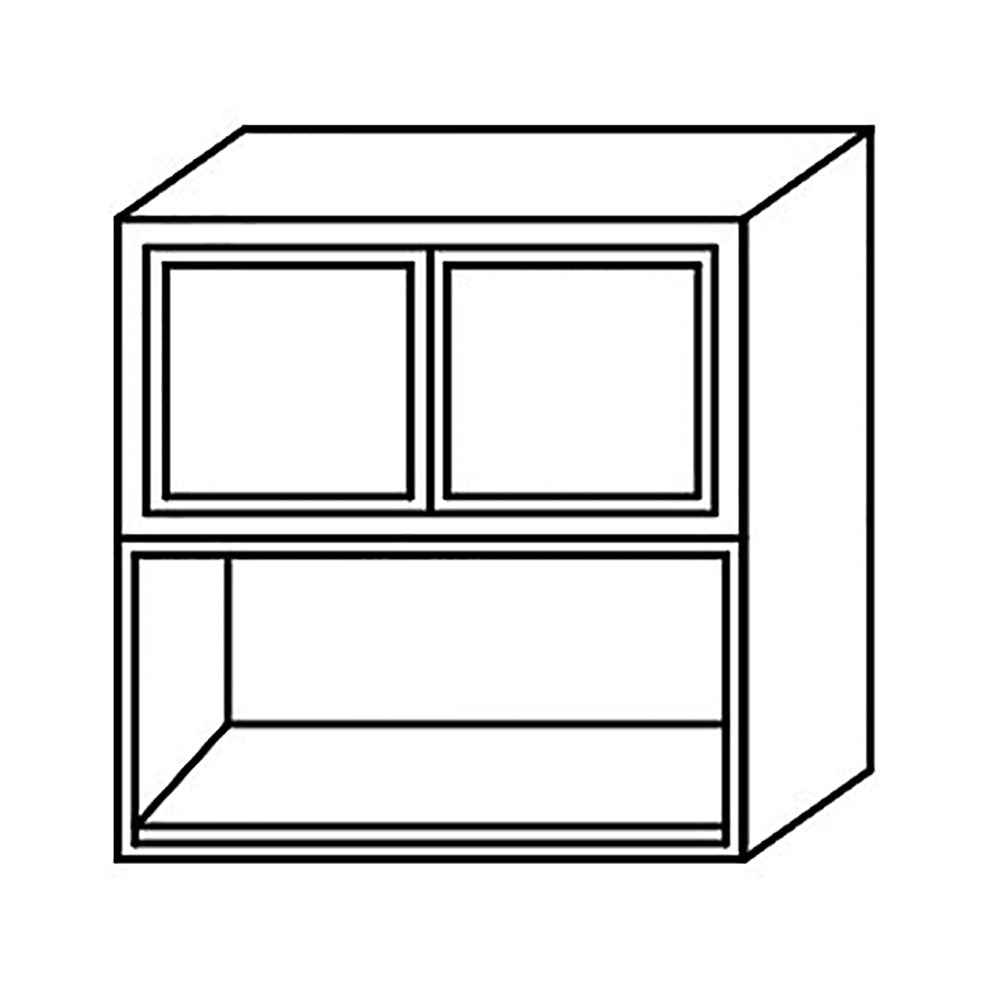 Shaker Espresso Wall Microwave Cabinet@