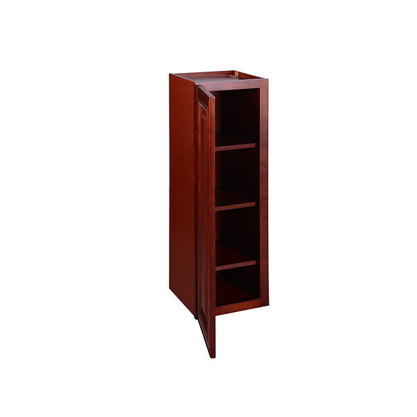 Cherry Maple Single Door Wall Cabinet 12 Deep 39H @