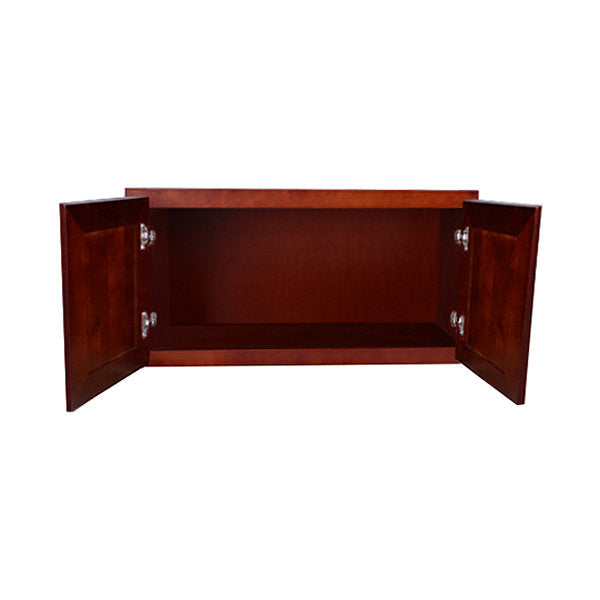 Cherry Rope Wall Cabinet 24 Deep 18”H