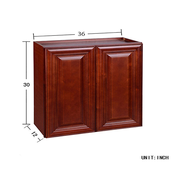 Cherry Maple Wall Cabinet 12 Deep 30H @