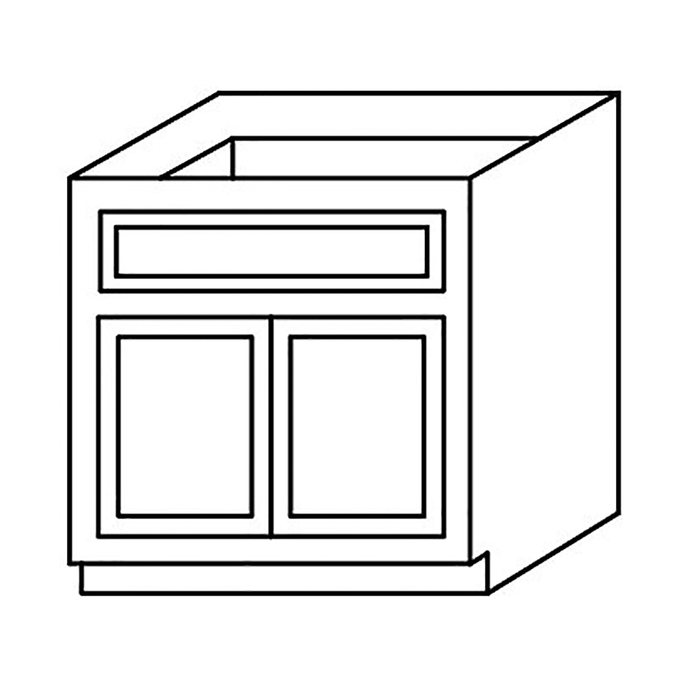 Shaker Gray Base Cabinet 21-30@