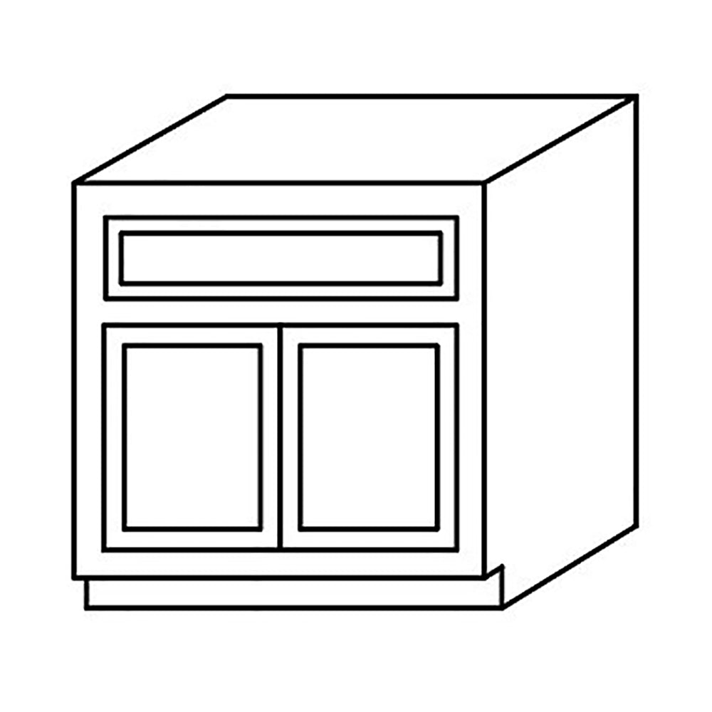 Ivory White Vanity Base 24-36@