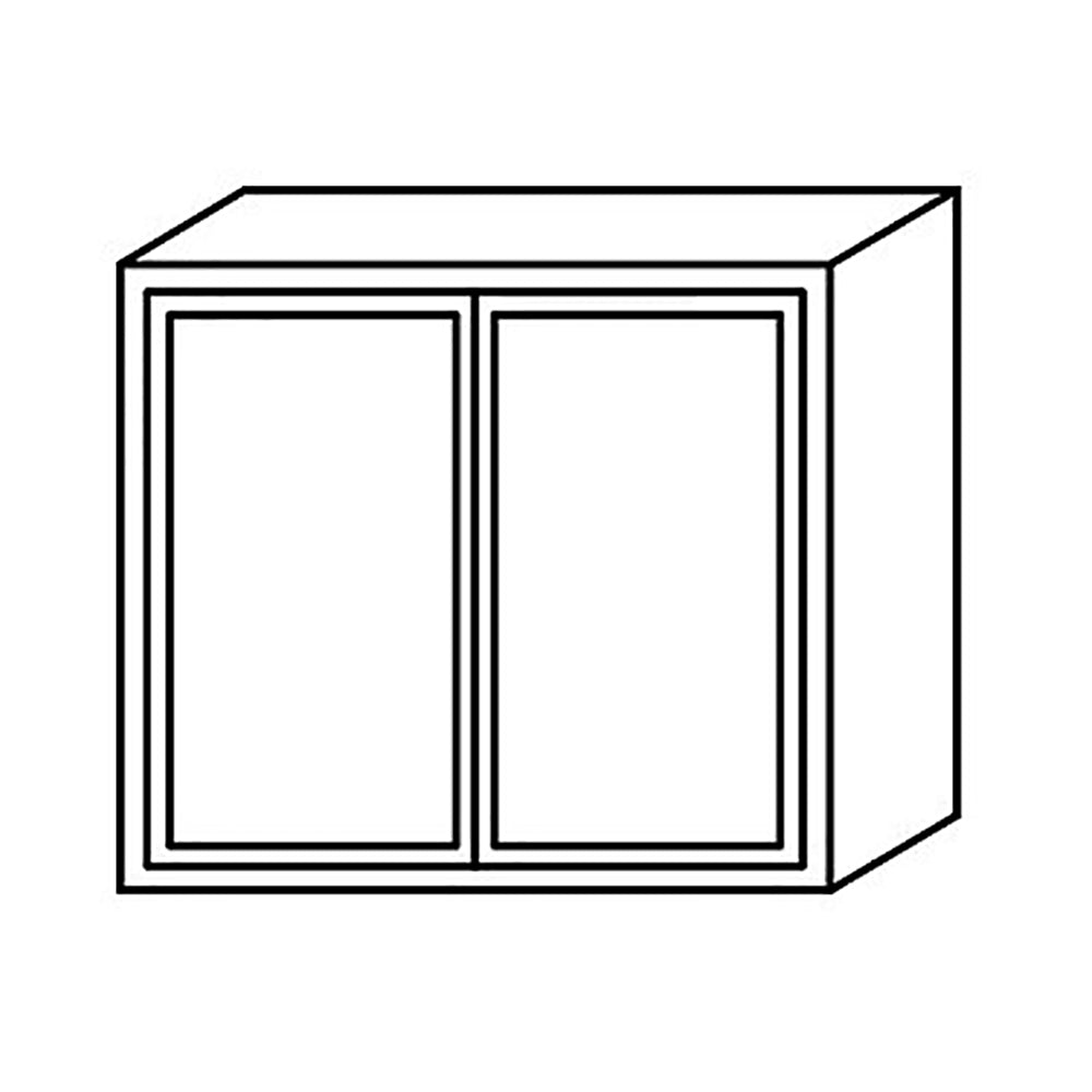 Shaker Gray Wall Cabinet 12 Deep 30H@