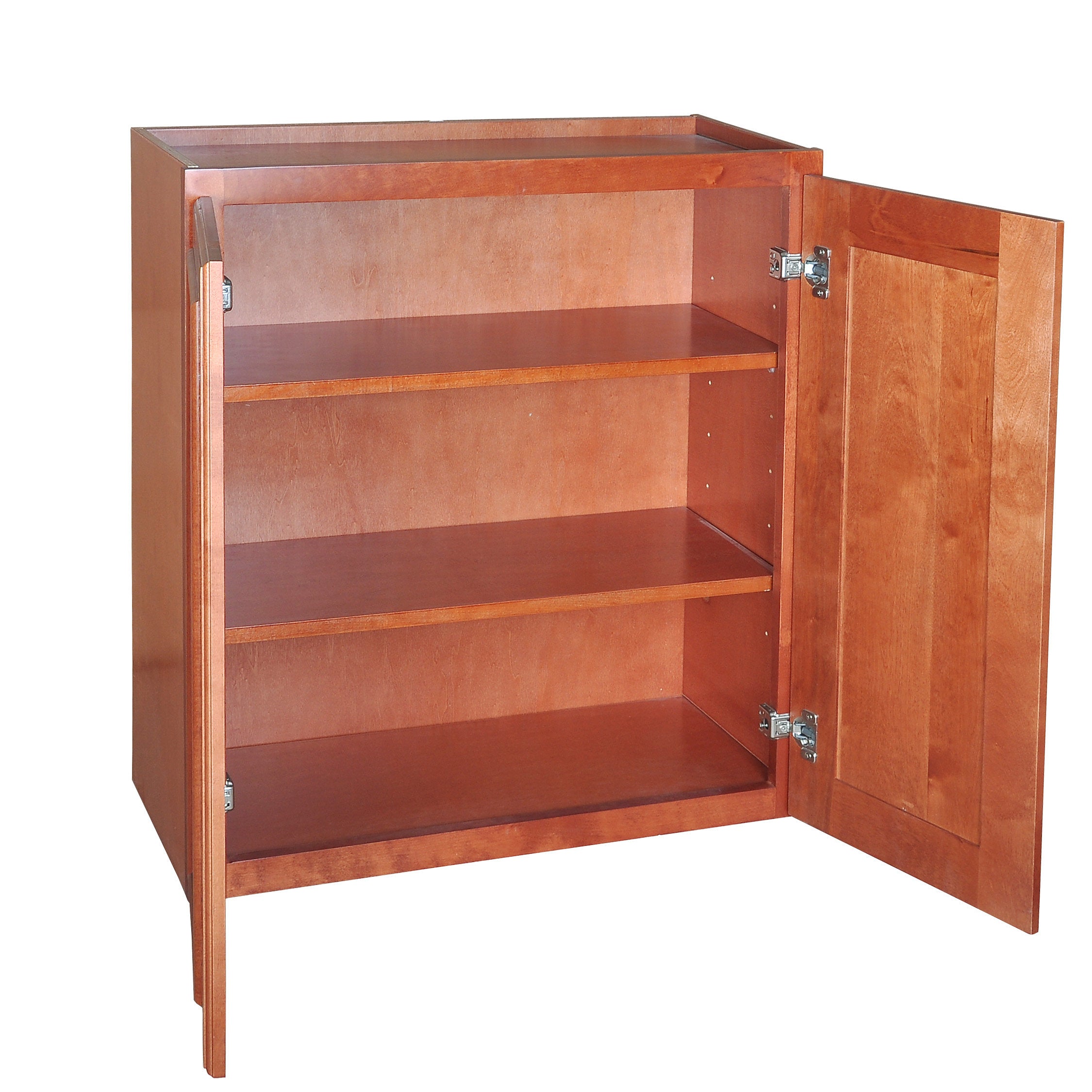 Wine Maple Single Door Wall Cabinet 12" Deep 30"H@