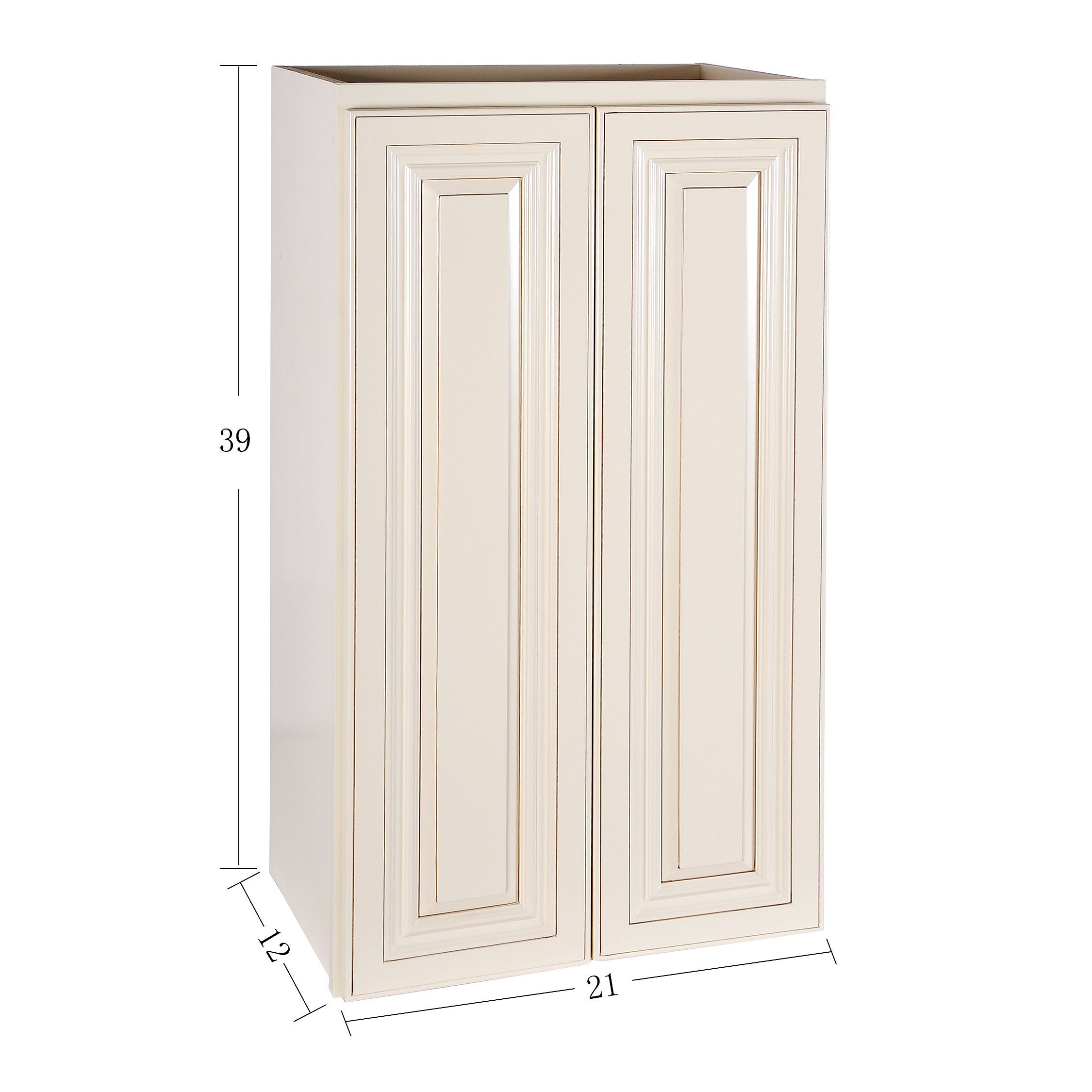 Cream White Wall Cabinet 12 Deep 39H@