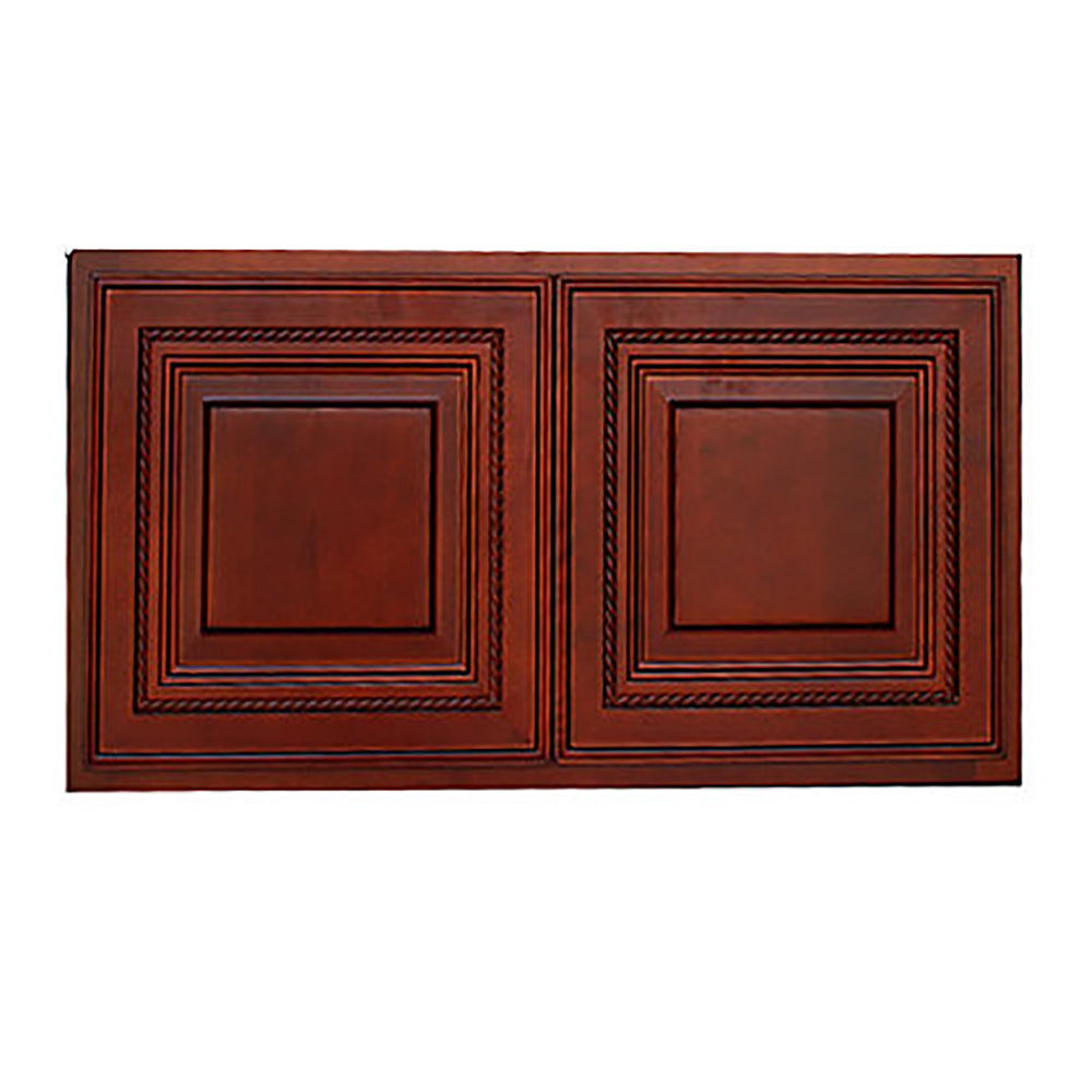 Cherry Rope Wall Cabinet 24 Deep 18”H