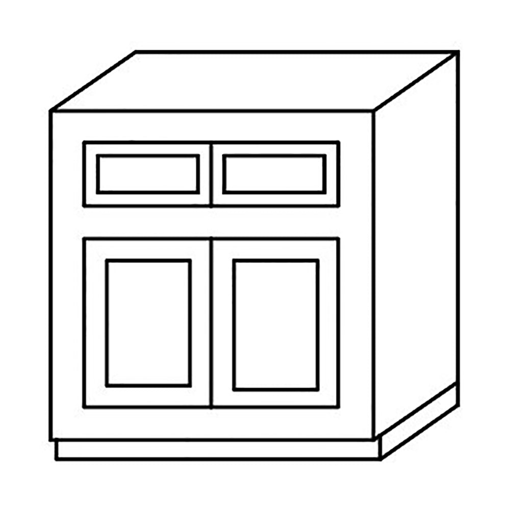 Shaker Espresso Sink Base Cabinet 33-36@