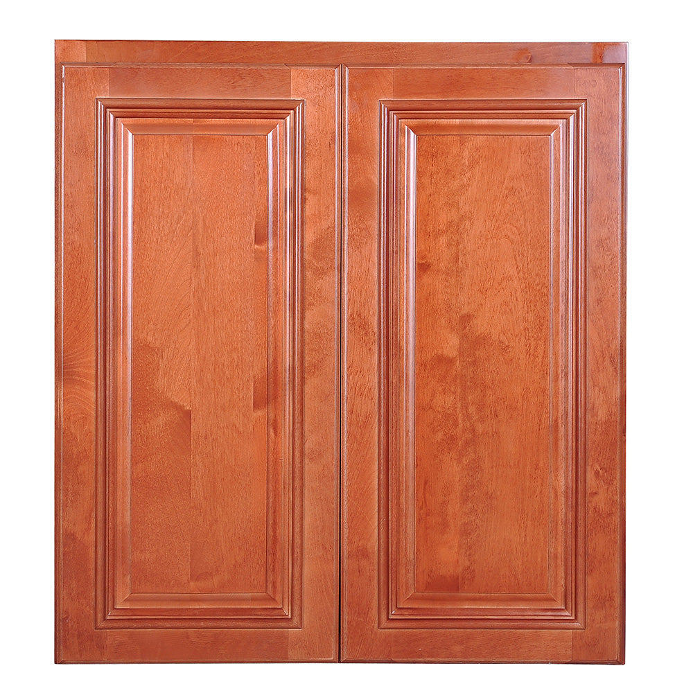 Wine Maple Single Door Wall Cabinet 12" Deep 30"H@