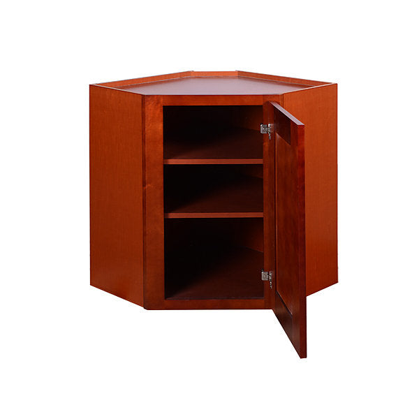 Cherry Shaker Wall Diagonal Cabinet @
