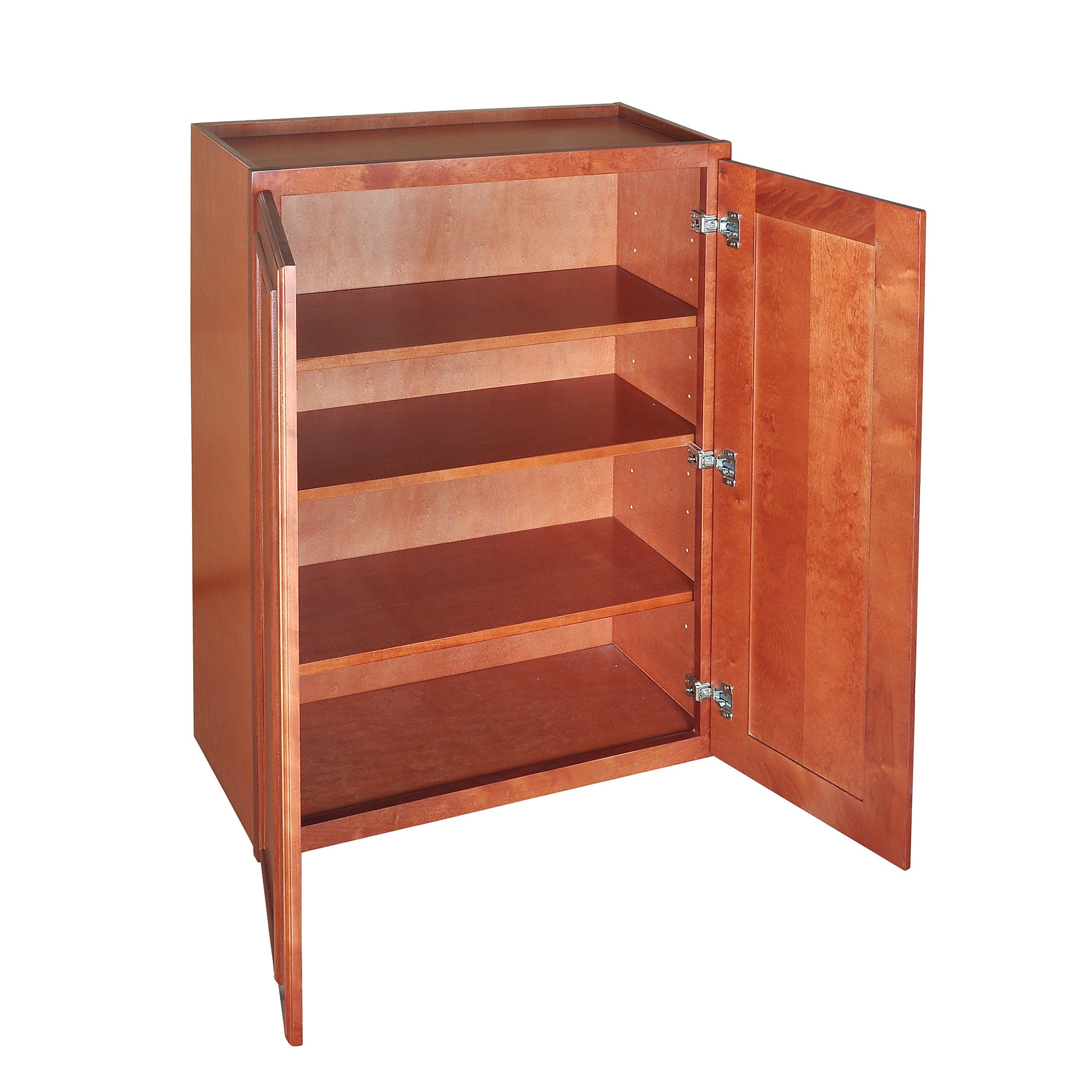 Wine Maple Wall Cabinet with Two Doors 39”H