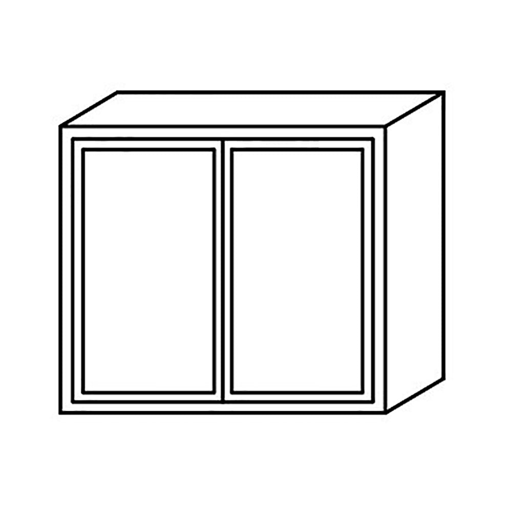 Shaker Espresso Wall Cabinet 12" Deep 36"H@