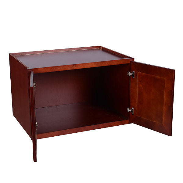 Cherry Rope Wall Cabinet 24 Deep 18”H