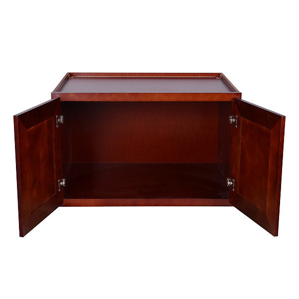 Cherry Rope Wall Cabinet 24 Deep 24”H