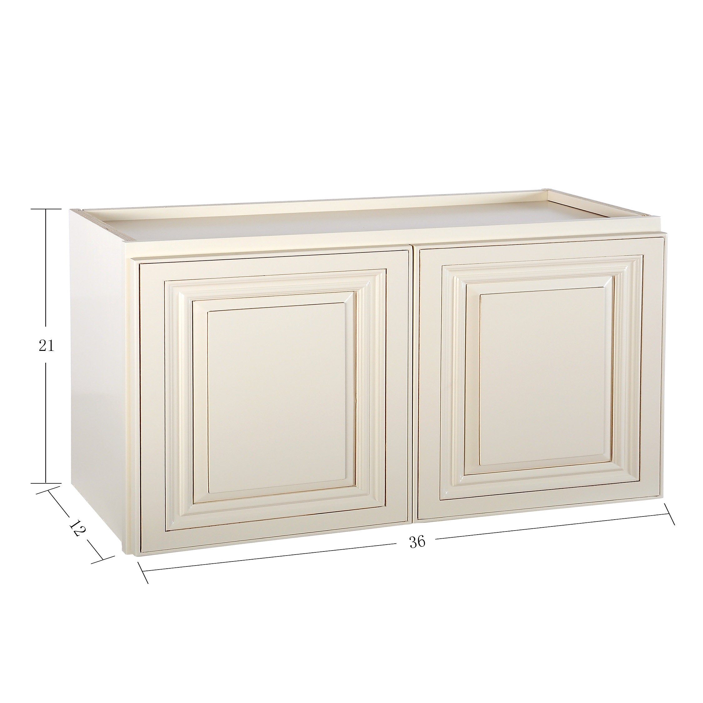 Cream White Wall Cabinet 24" Deep 21"H@