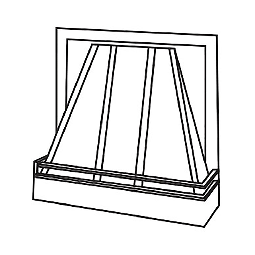 Shaker Espresso Wall Hood Front@