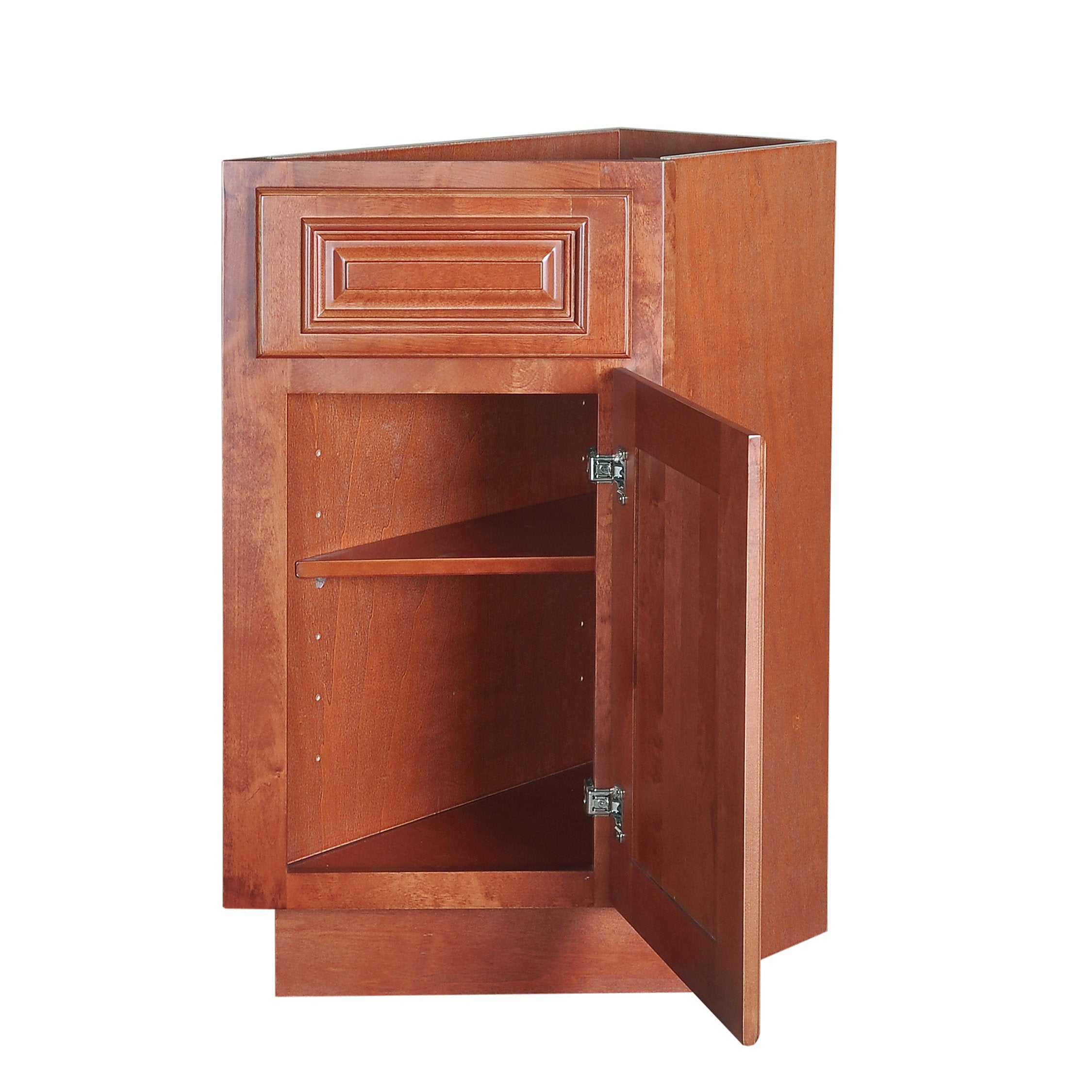 Wine Maple Base End Cabinet with One Door